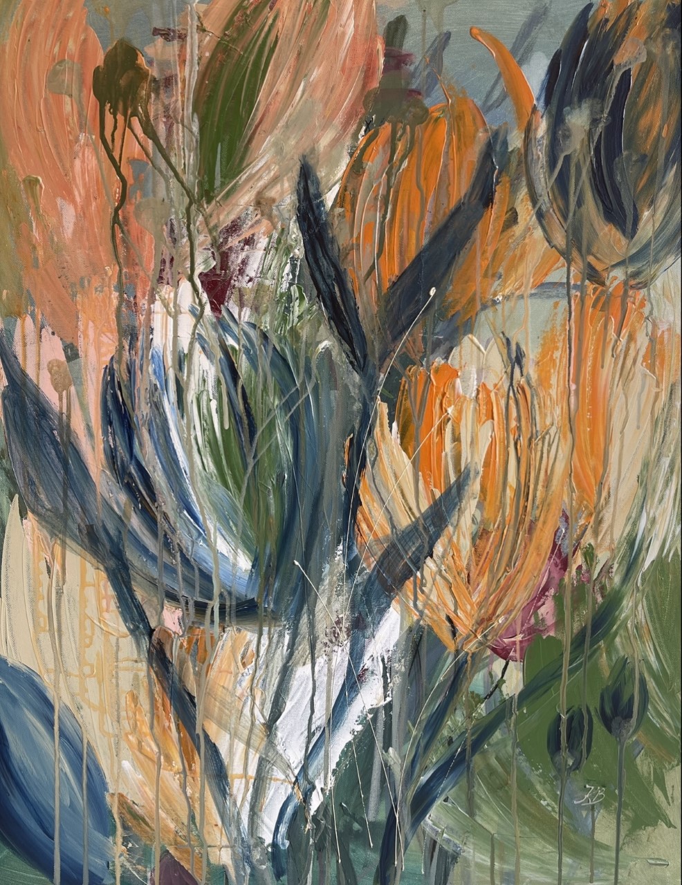 Lærredstryk - My Garden Ingen ramme 70x100