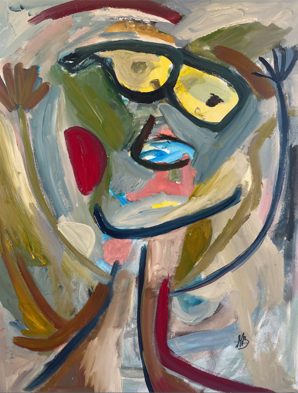 Lærredstryk - Keep Smiling 2 Ingen ramme 70x100