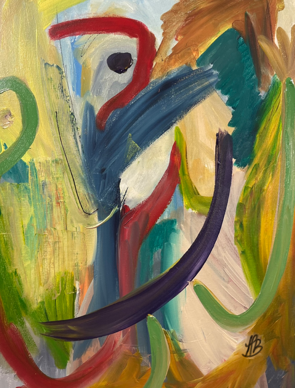 Lærredstryk - Keep Smiling Ingen ramme 70x100
