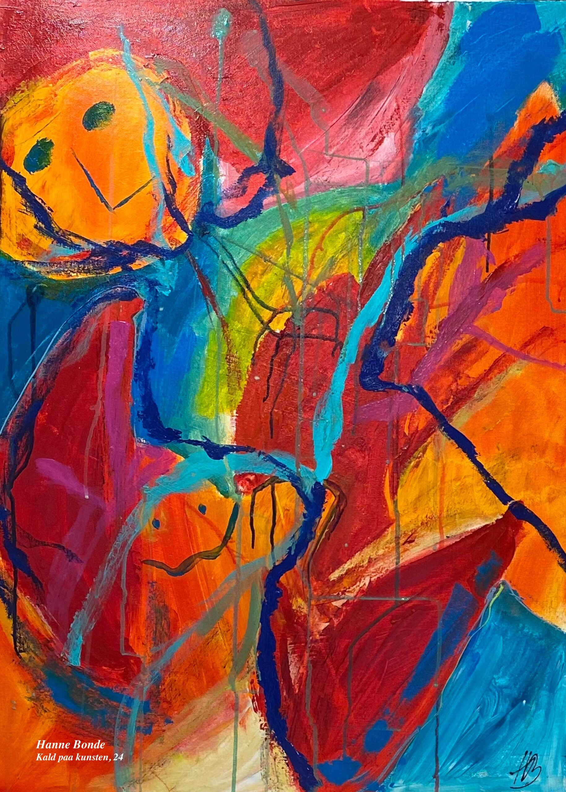 Original kunstplakat 118 Sort træramme