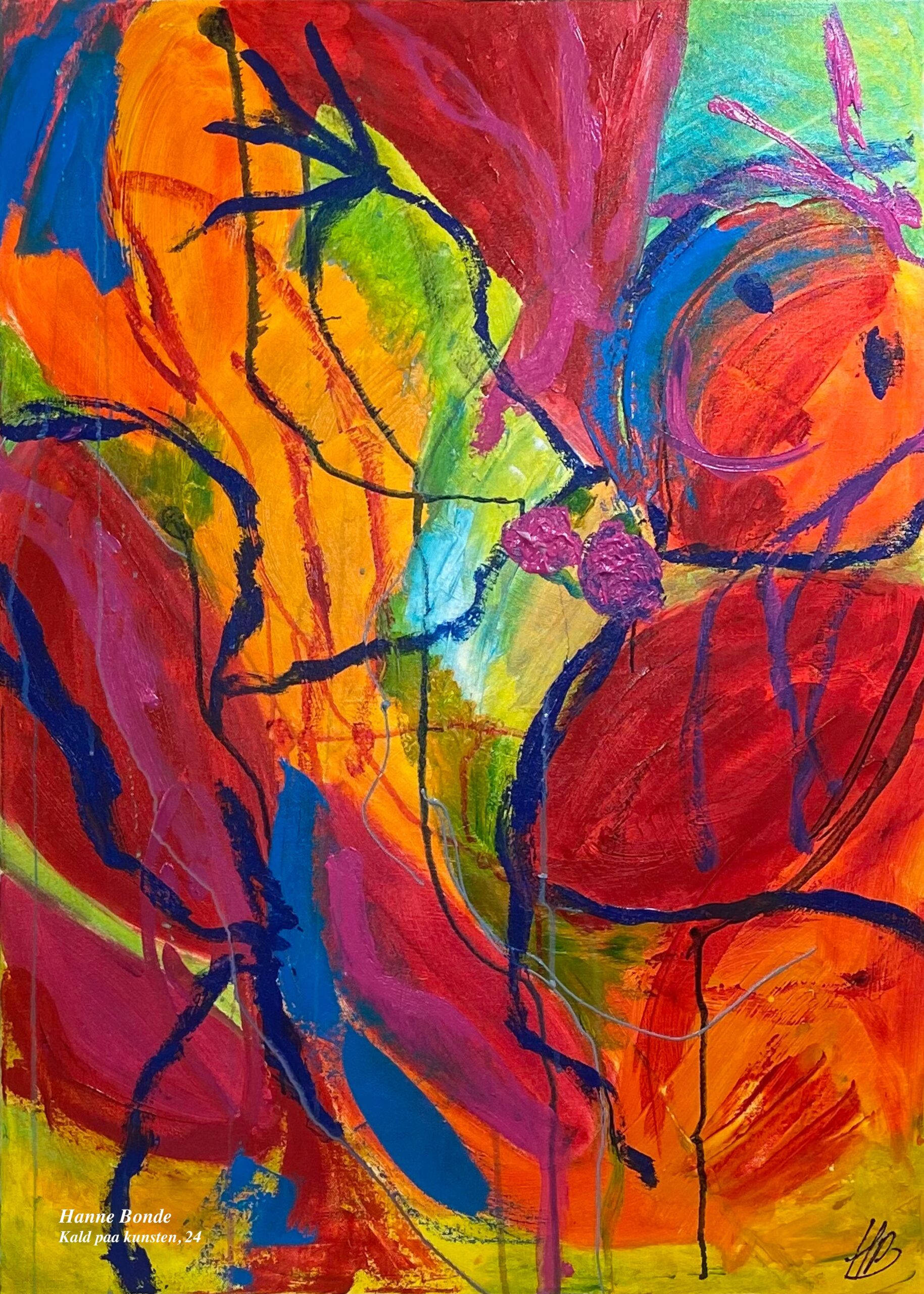 Original kunstplakat 119 Sort træramme