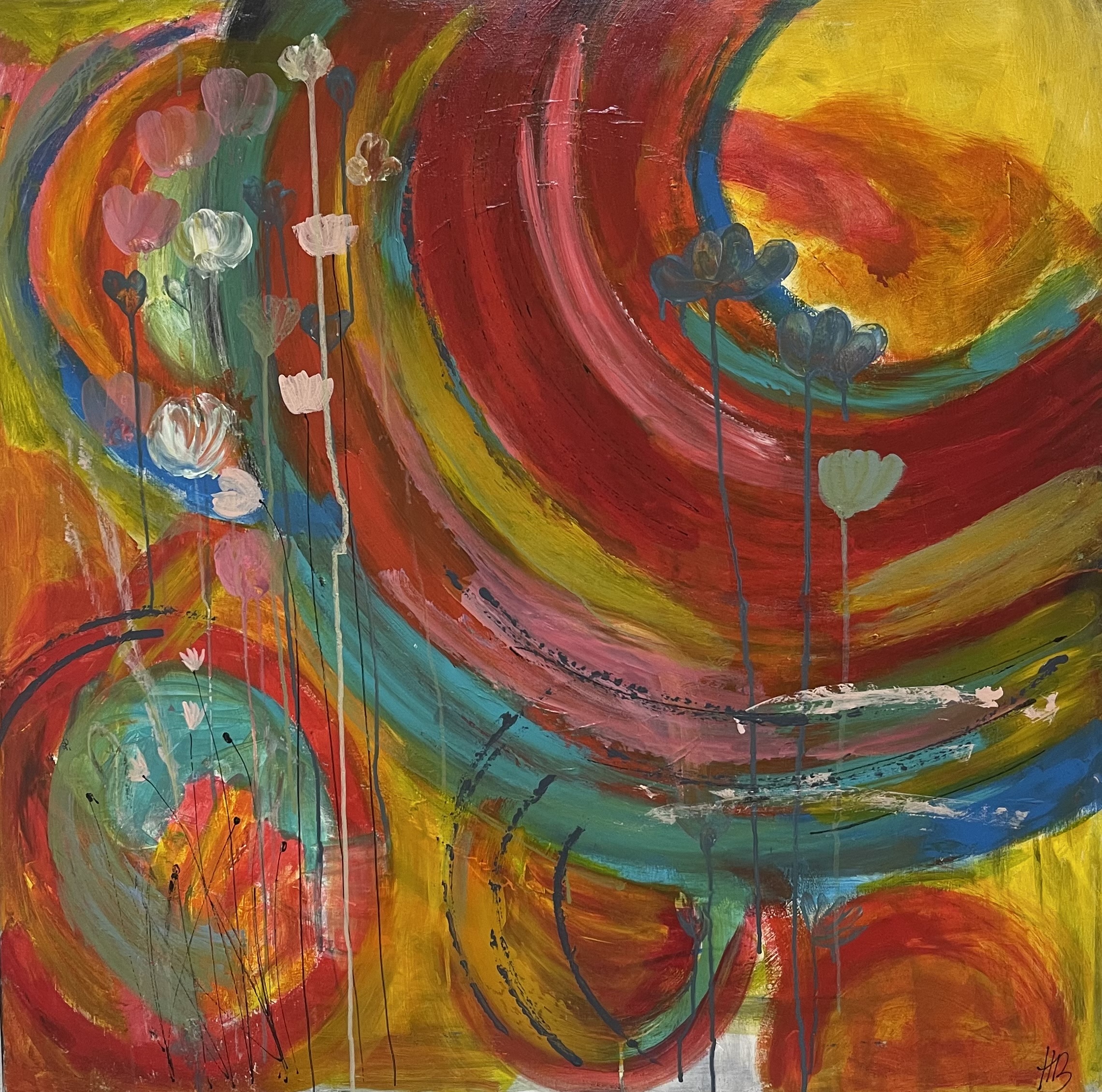 Colourful (100x100 cm. )