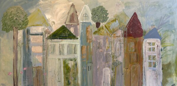 Houses in harmony ( 140x70 cm)